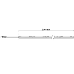 LED Stripe Manty KS weiss LxBxH:LxBxH 300x0,8x0,2cm dimmbar