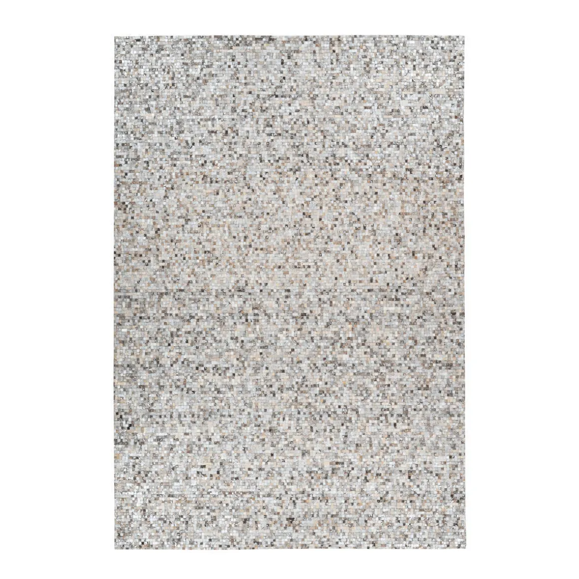 Lederteppich Finish 100 grau/silber