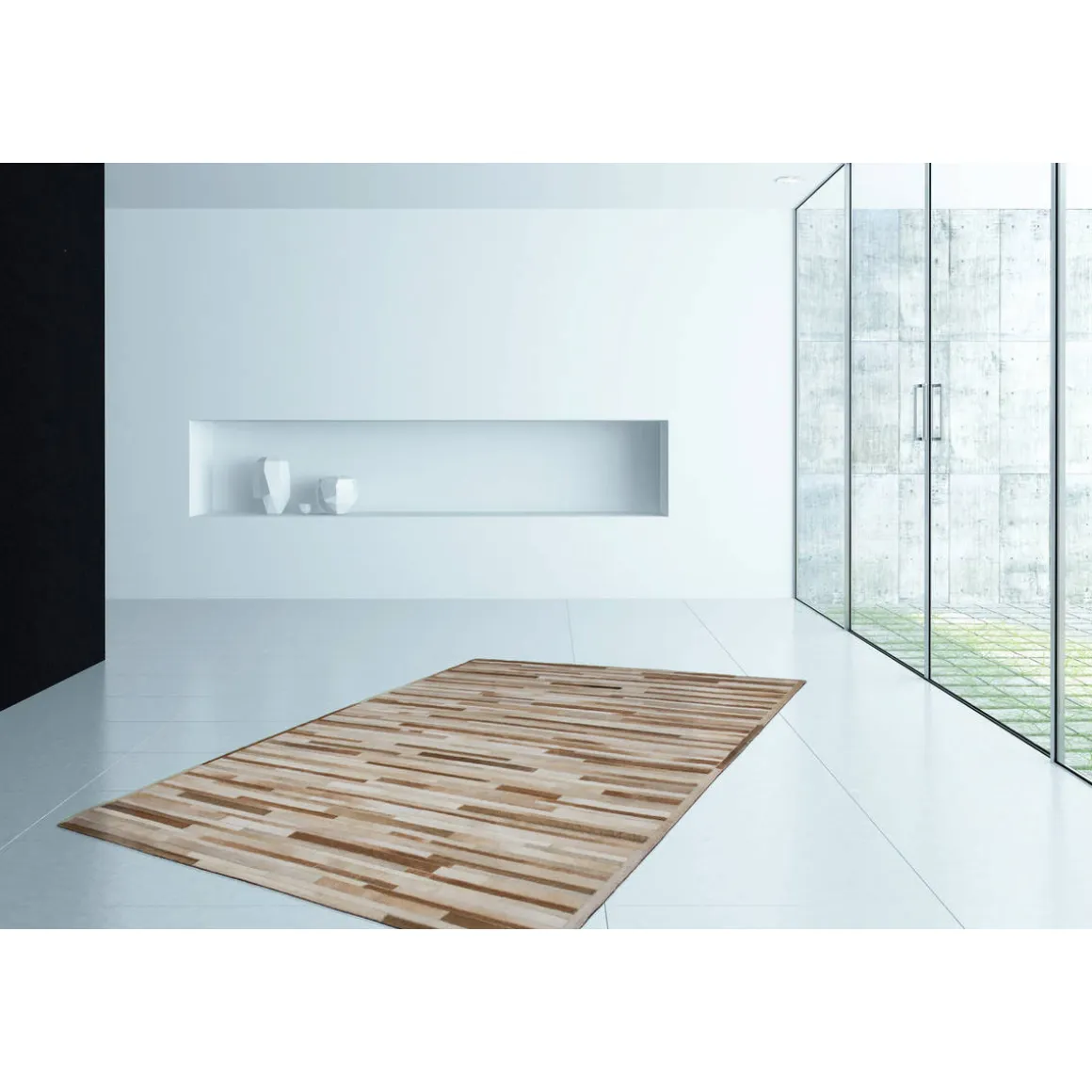 Lederteppich Lavish 110 creme