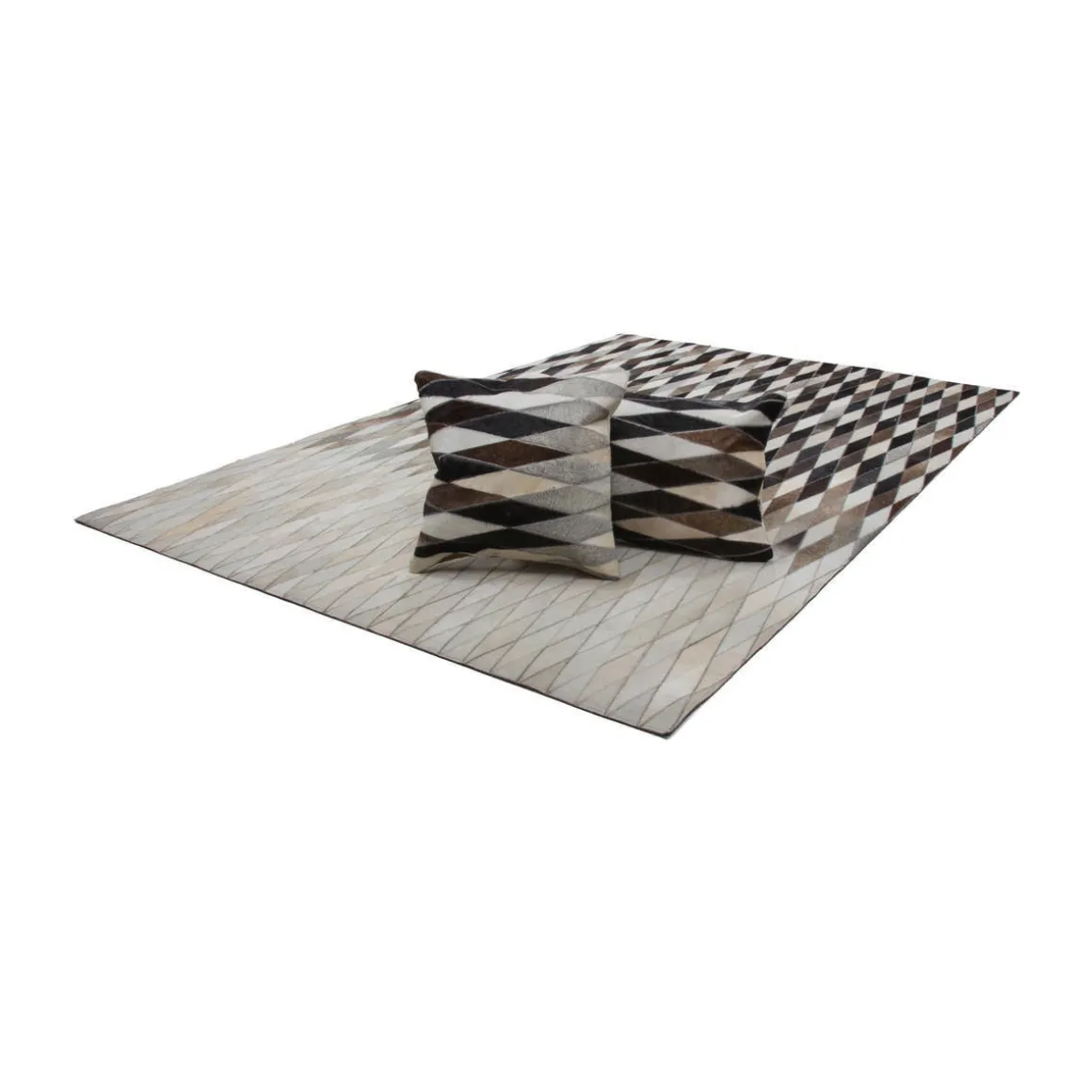 Lederteppich „Lavish 510“, grau