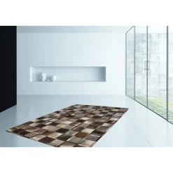 Lederteppich „Lavish 410“, grau