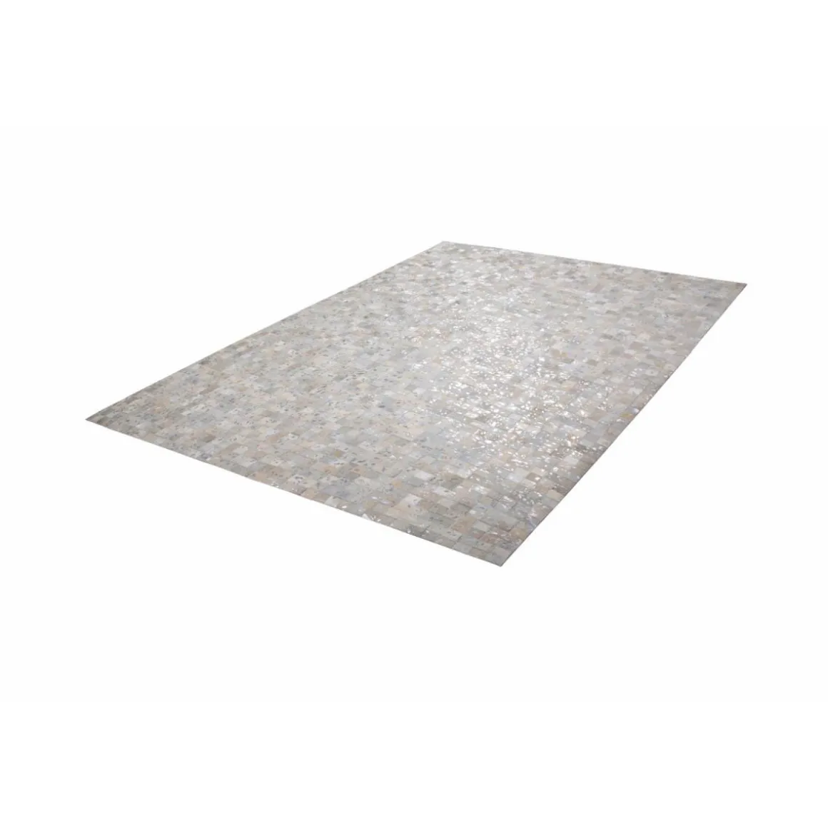 Lederteppich „Rocket 110“ Grau/Silber, 80x150cm