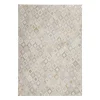 Lederteppich „Spark 110“, elfenbein/gold