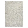 Lederteppich „Spark 110“, grau/silber