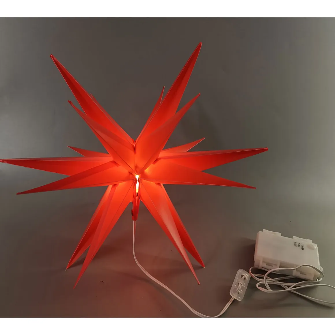 LED-Kunststoffstern rot 35 cm