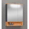 LED-Spiegelschrank Nelle anthrazit Eiche Country 60 cm