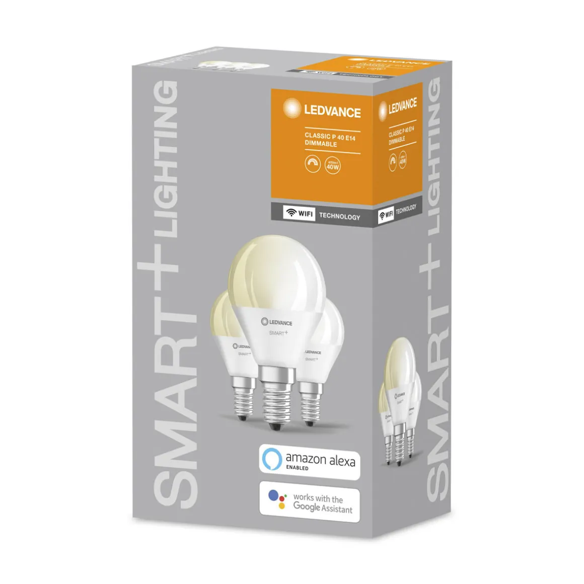 Ledvance SMART+ Glühlampe Classic P Tropfen 3 Stück