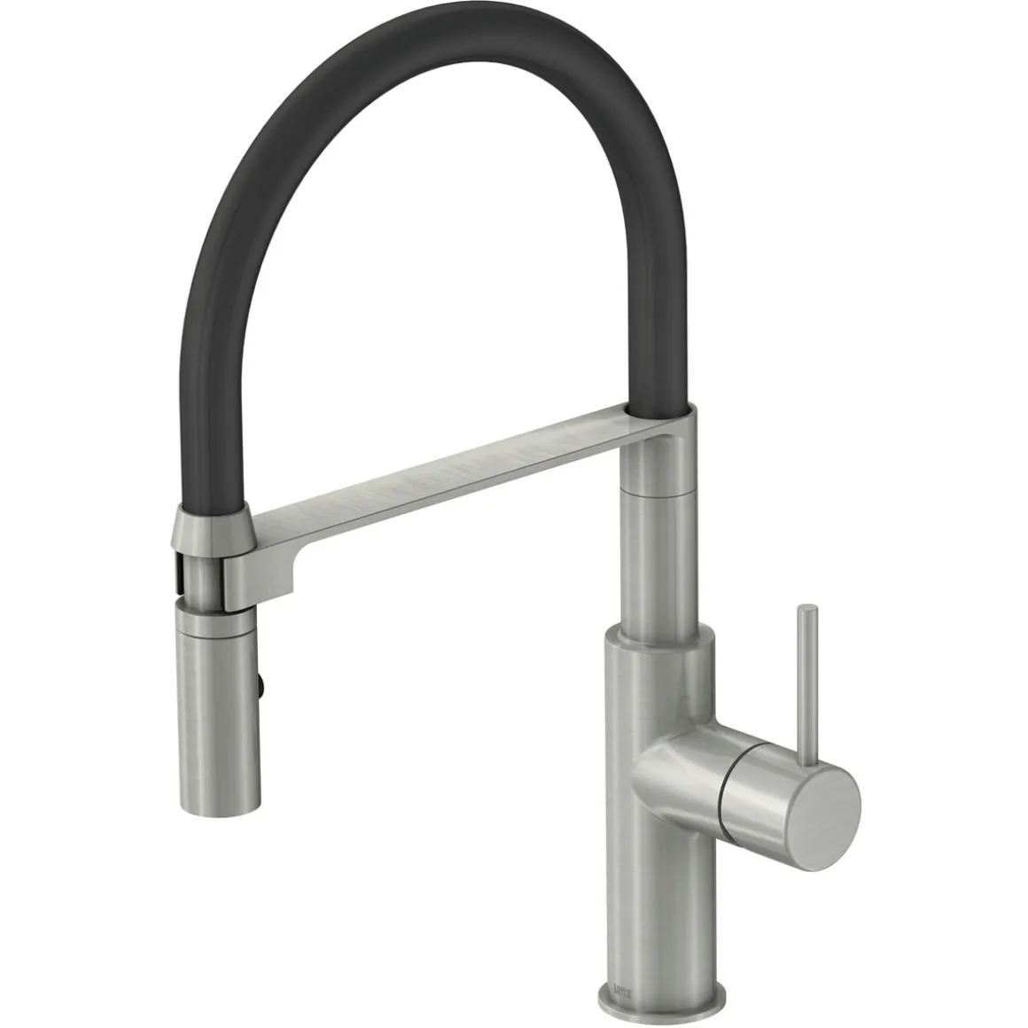 Lenz Küchenarmatur NALU mit Pendelbrause nickel-schwarz