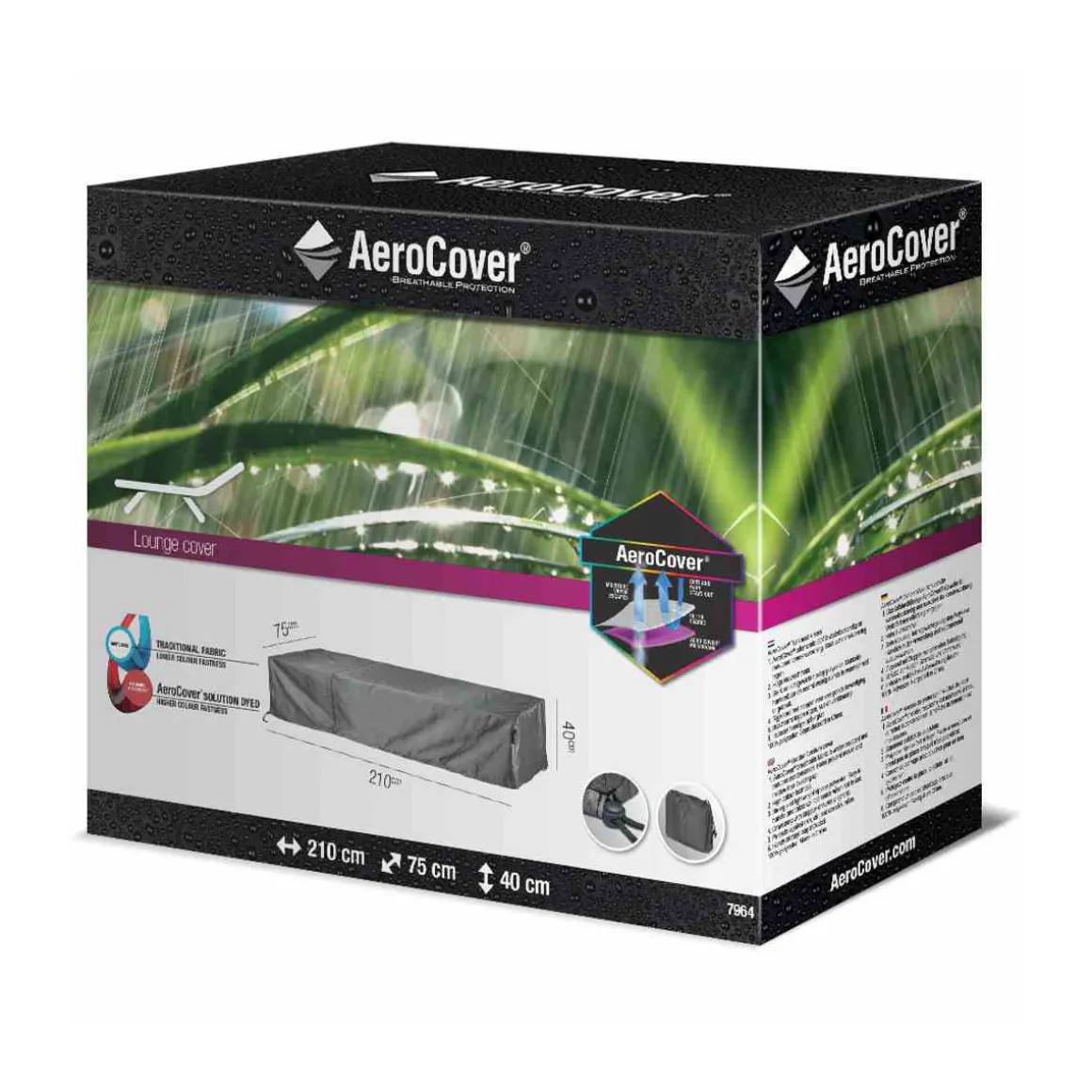 Liegenhülle AeroCover 210 x 75 x 40 cm atmungsaktiv