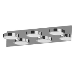 Lightme Badleuchte Aqua IP 44 3er Wandleuchte Chrom