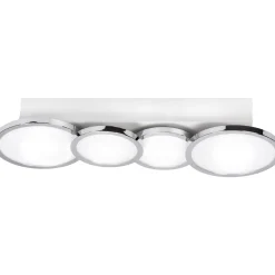Lightme Badleuchte Aqua IP 44 4er Deckenleuchte Chrom