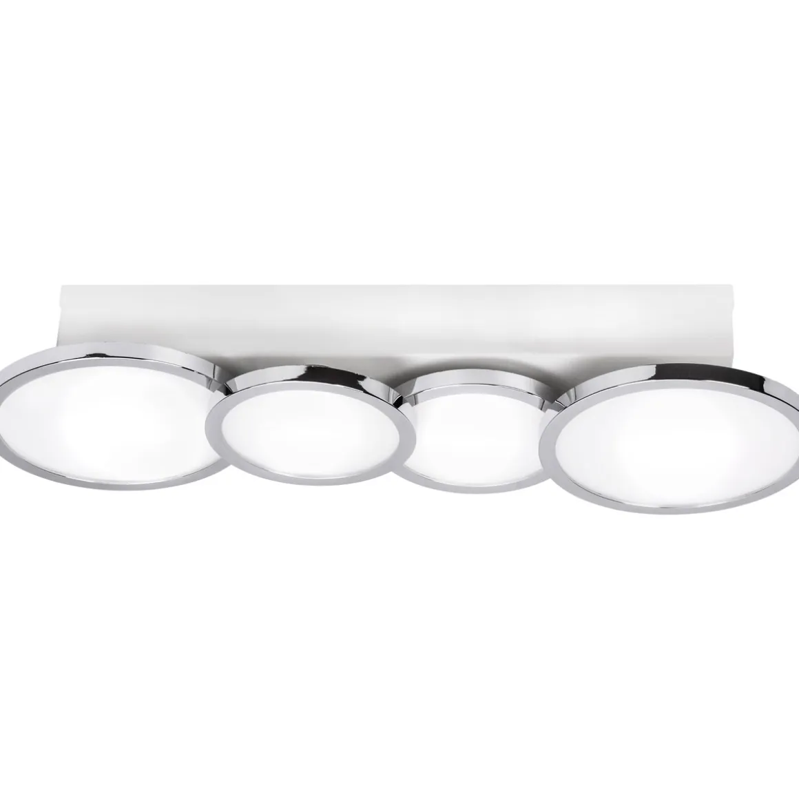 Lightme Badleuchte Aqua IP 44 4er Deckenleuchte Chrom