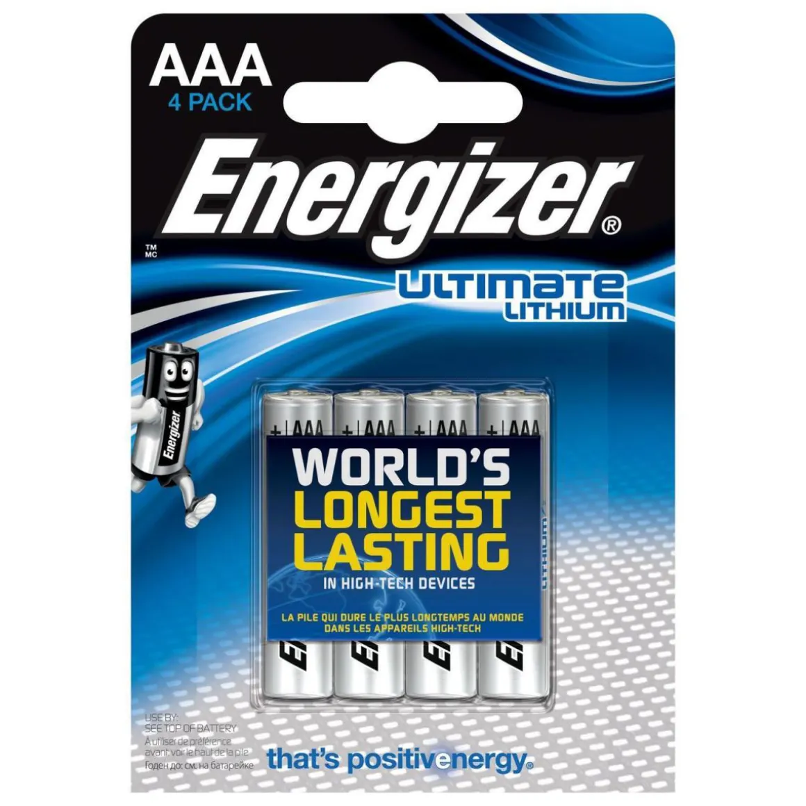 Lithium-Batterie Utimate AAA 4 Stück