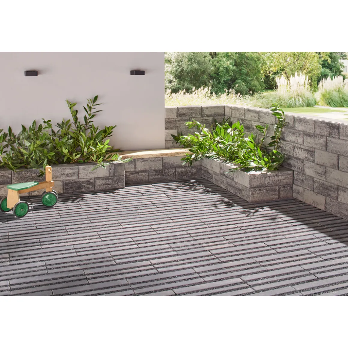 Lusit ECO City40x20x8 cm, Anthrazit mit Microfase