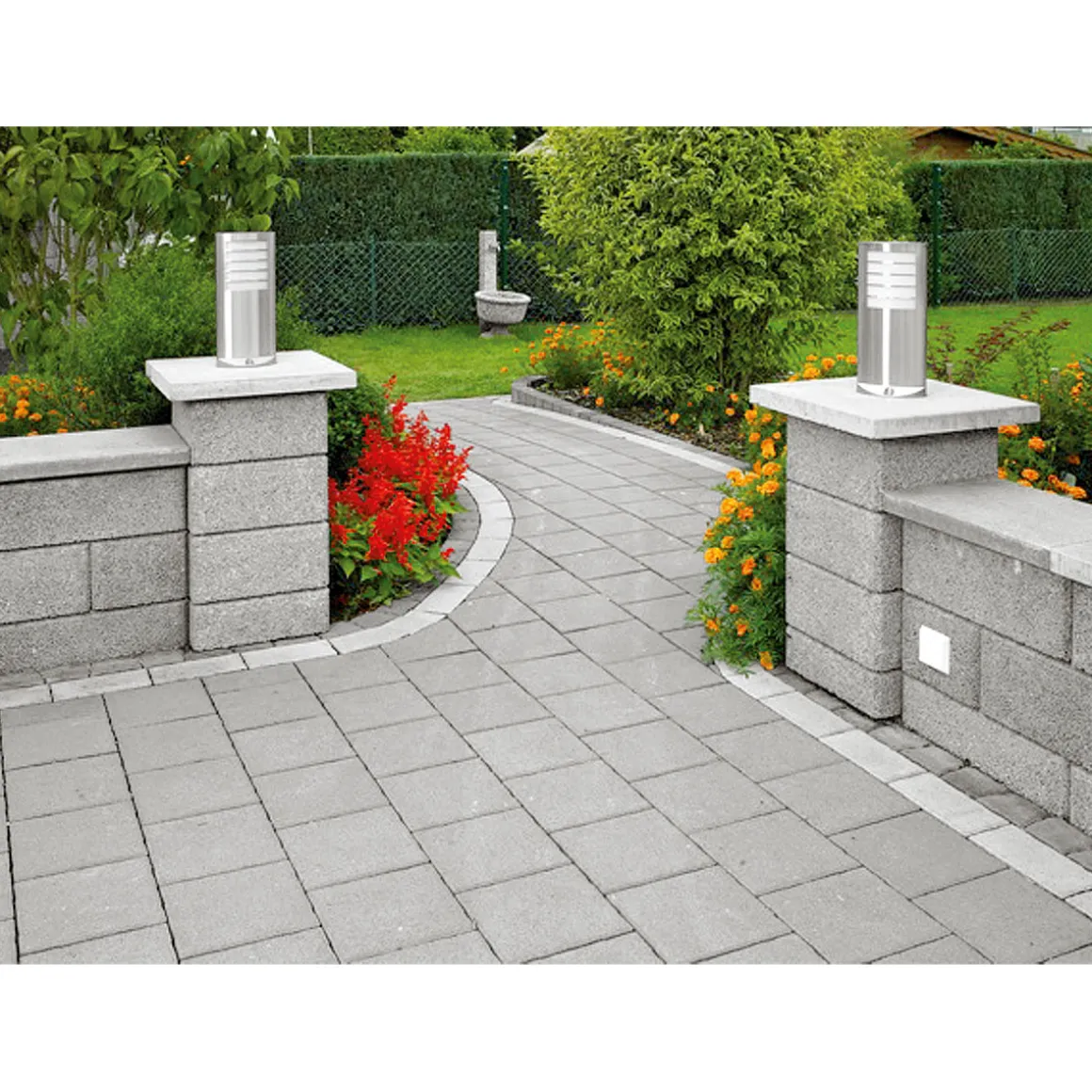Lusit Gartenmauer Bellamur 1/1 Stein Grau