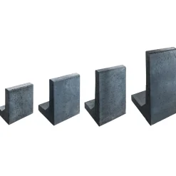 Lusit Mini L-Stein Anthrazit mit Fase 30 x 20 x 40 x 6 cm