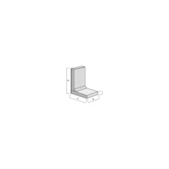 Lusit Mini L-Stein Anthrazit mit Fase 30 x 20 x 40 x 6 cm