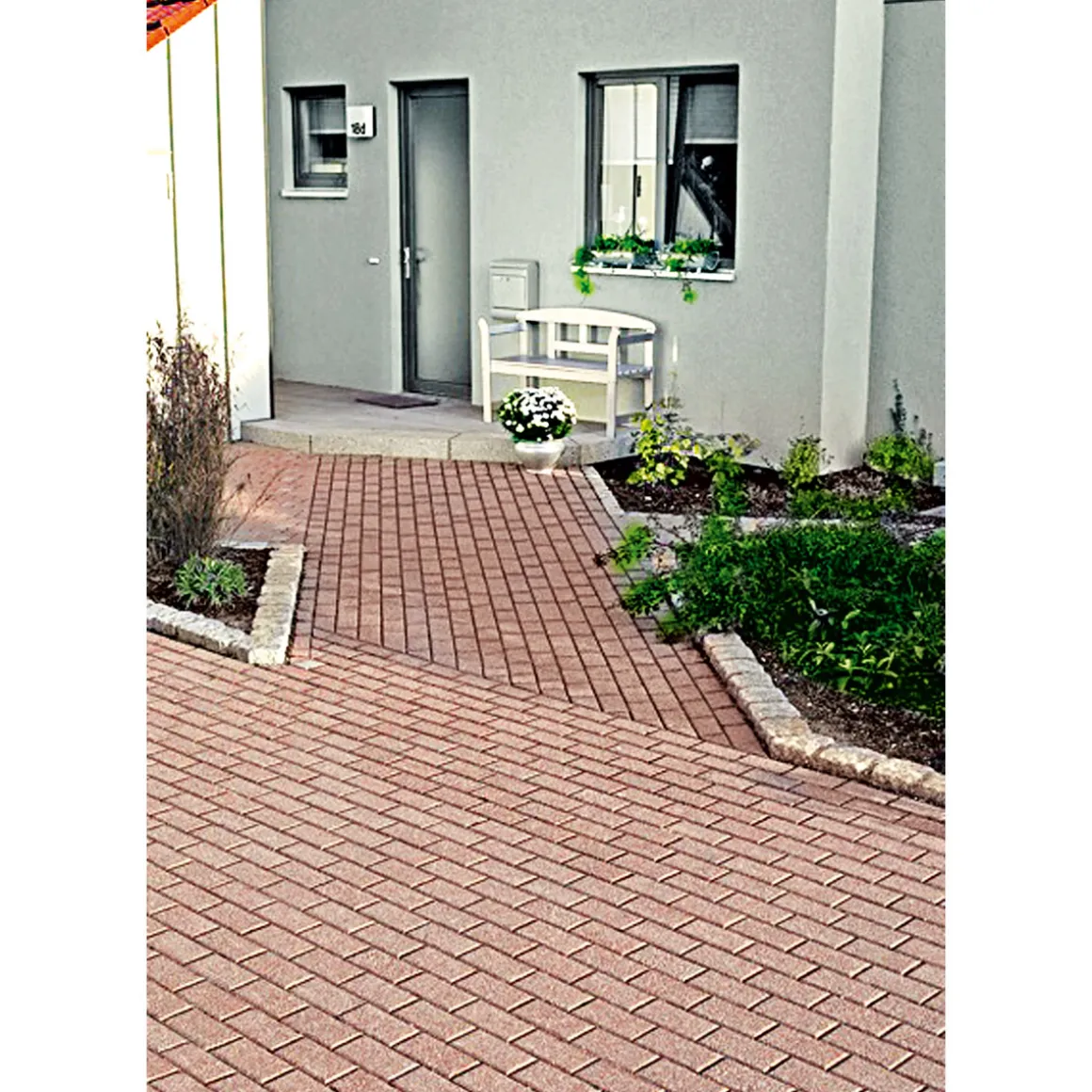 Lusit Rechteckpflastersteine 20 x 10 x 6 cm rotbraun