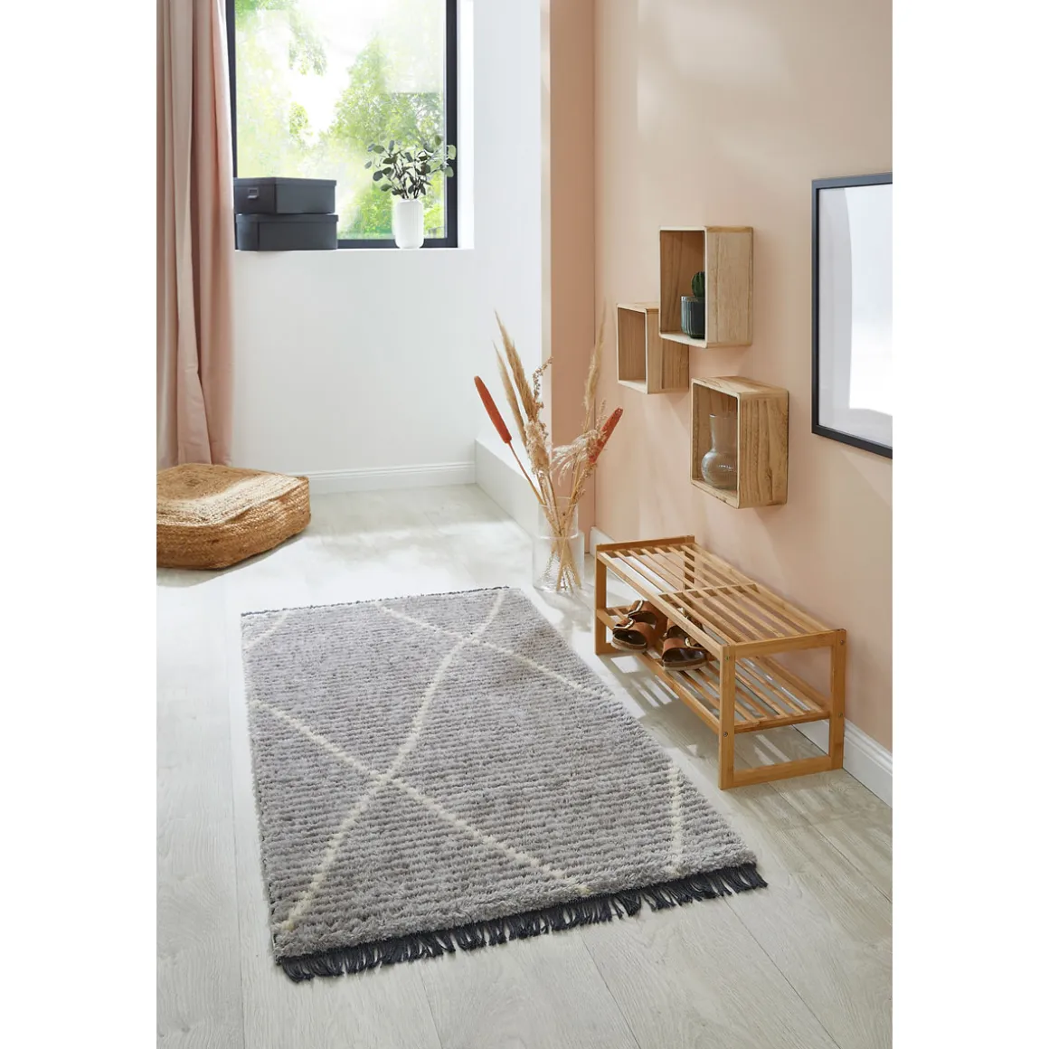 Luxor living Teppich Ovada hellgrau 80 x 150 cm