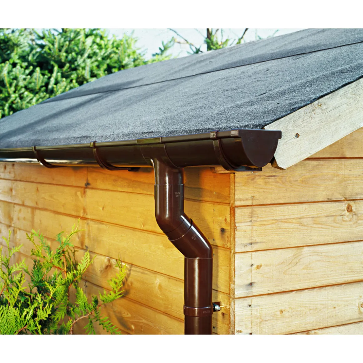Marley Duplex-Dachrinne braun 200 cm