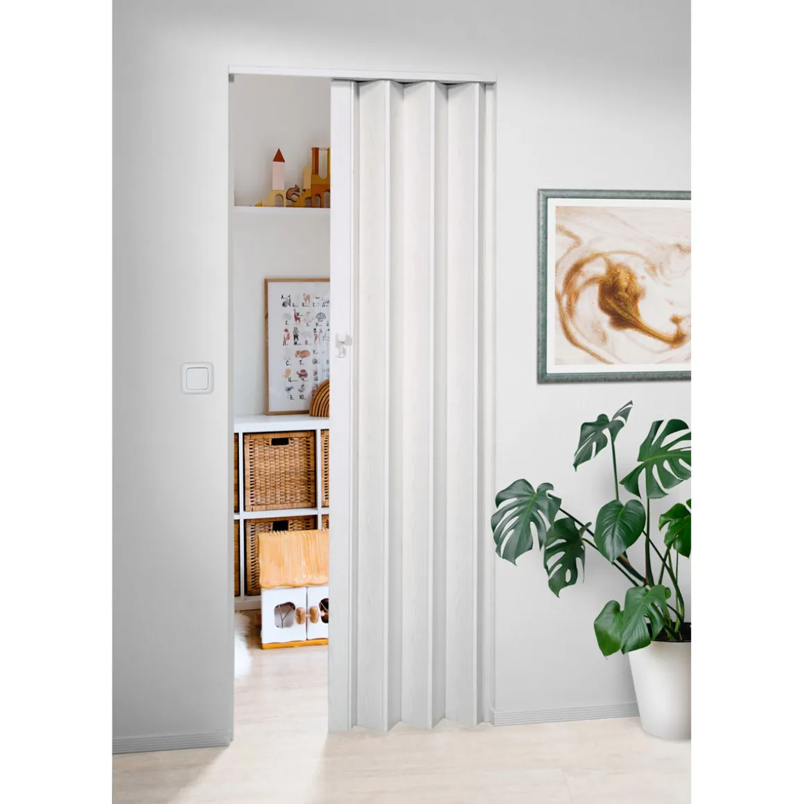 Marley Eurostar Falttür Esche-weiss 83 x 205 cm