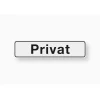 Metafranc Hinweisschild Privat Kunststoff blau