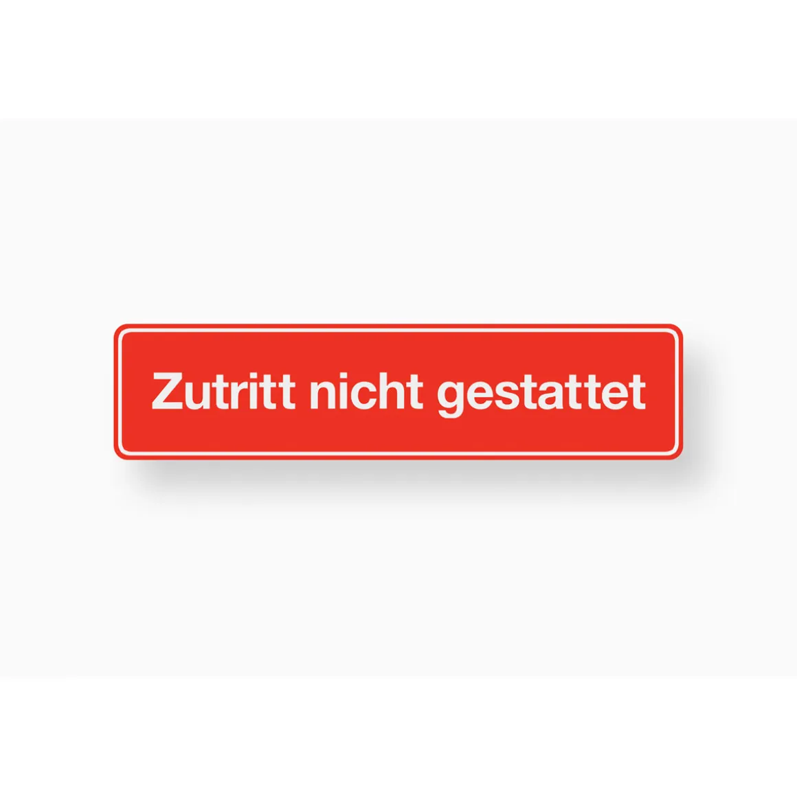 Metafranc Hinweisschild Zutritt nicht gestattet Kunststoff gelb