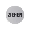 Metafranc Hinweisschild Ziehen Aluminium grau