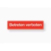 Metafranc Verbotsschild Betreten verboten Kunststoff gelb