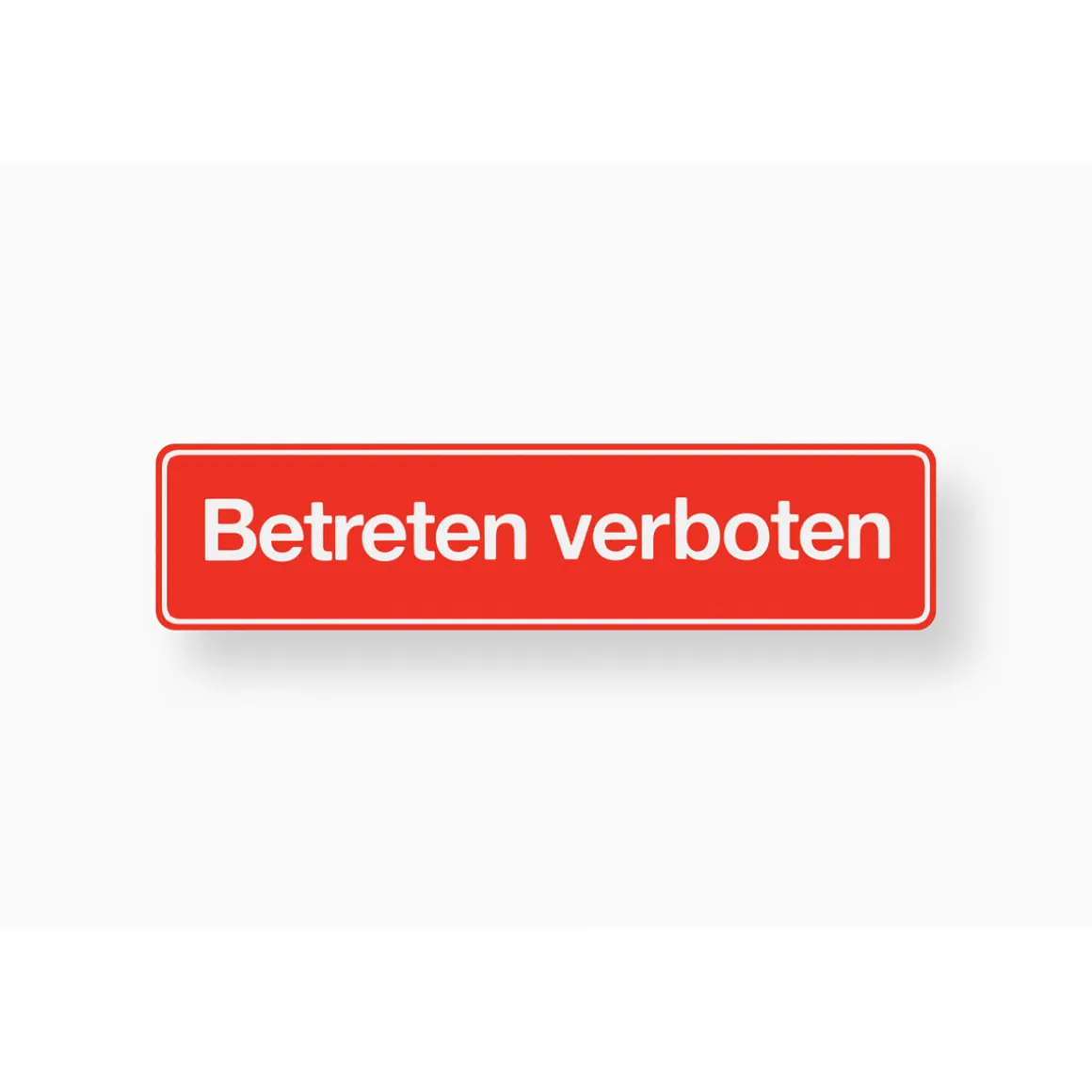 Metafranc Verbotsschild Betreten verboten Kunststoff gelb