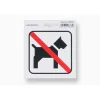 Metafranc Verbotsschild Hunde verboten Kunststoff rot