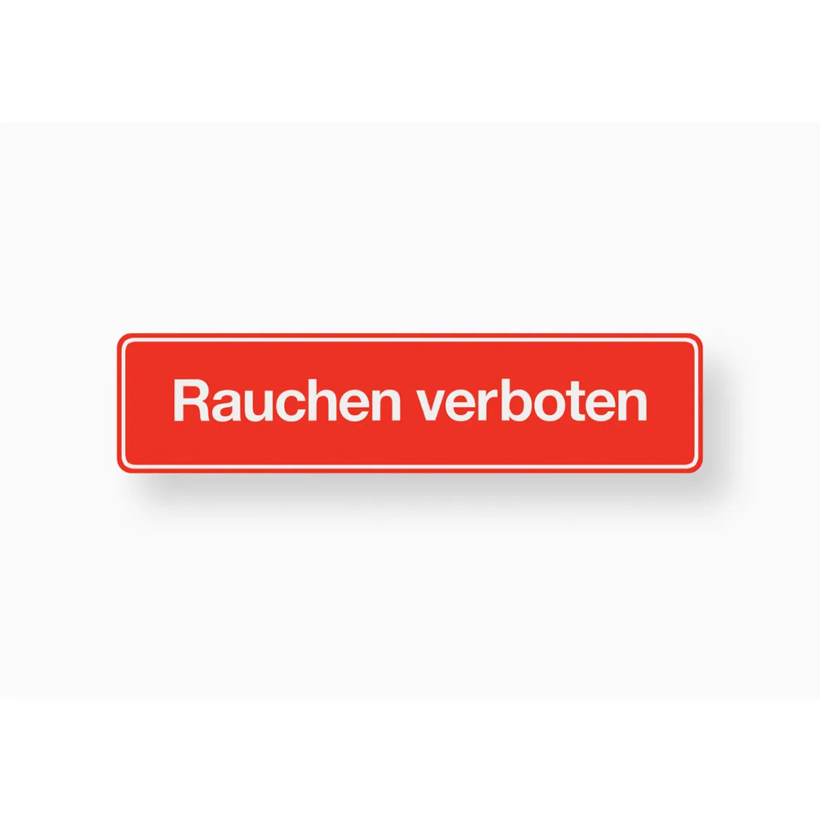 Metafranc Verbotsschild Rauchen verboten Kunststoff rot