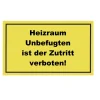 Metafranc Verbotsschild Zutritt verboten Kunststoff gelb