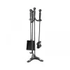 MyFireTool Kaminbesteck 3 teilig Schwarz 61 cm