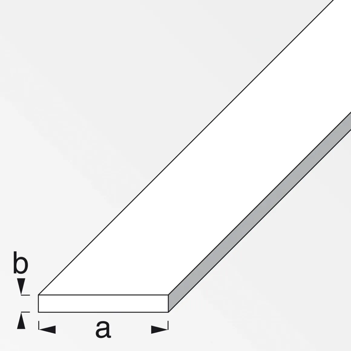 MyTool Flachstange 60 x 3 cm 1m silber