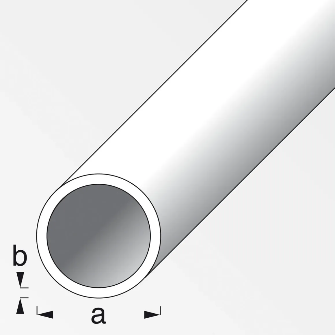 MyTool Rundrohr 25 x 200 cm silber