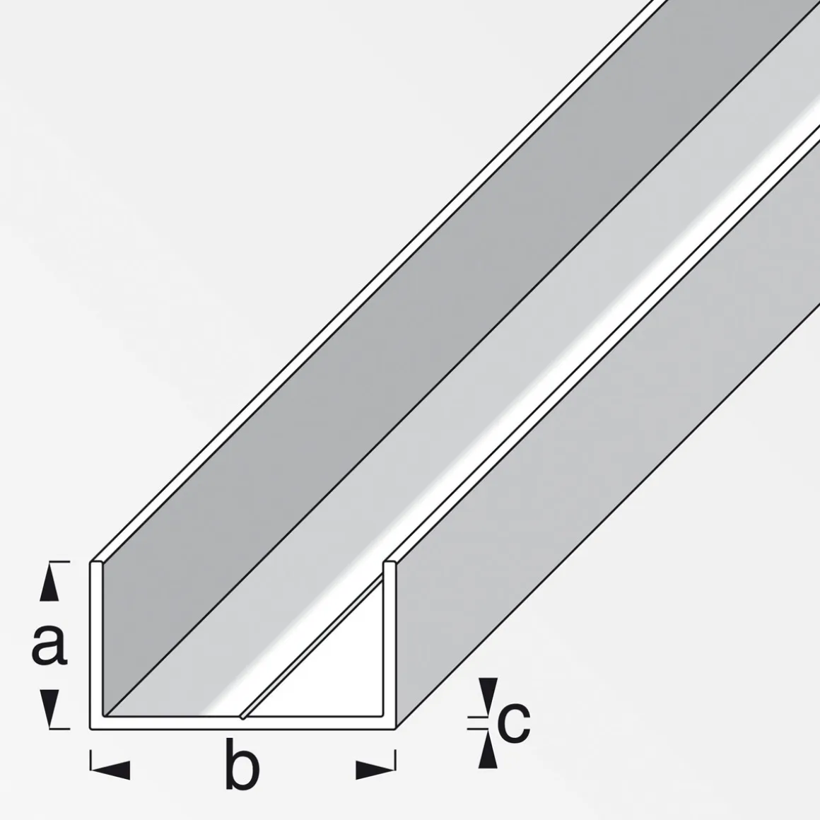 MyTool U-Profi 15,5 x 27,5 mm 1m blank