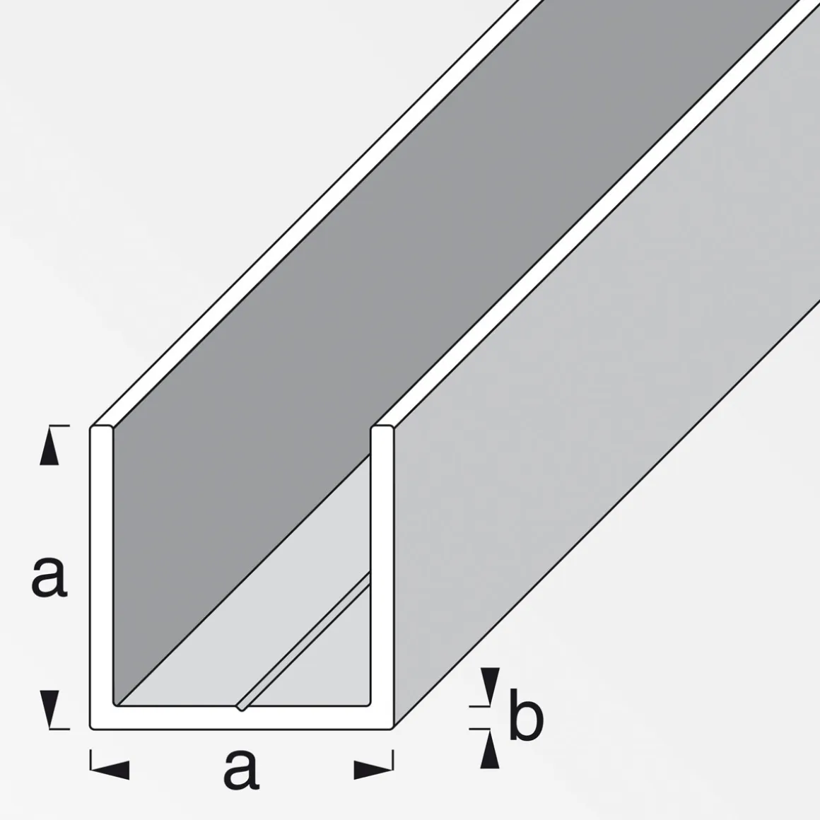 MyTool U-Profil 19,5 mm 2,5m weiß