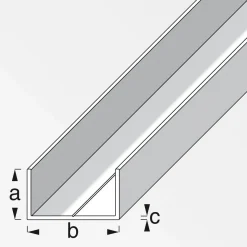 MyTool U-Profil 15,5 x 27,5 mm 2,5m blank