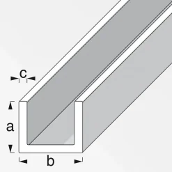 MyTool U-Profil 10 x 12 x 10 mm 1m weiß