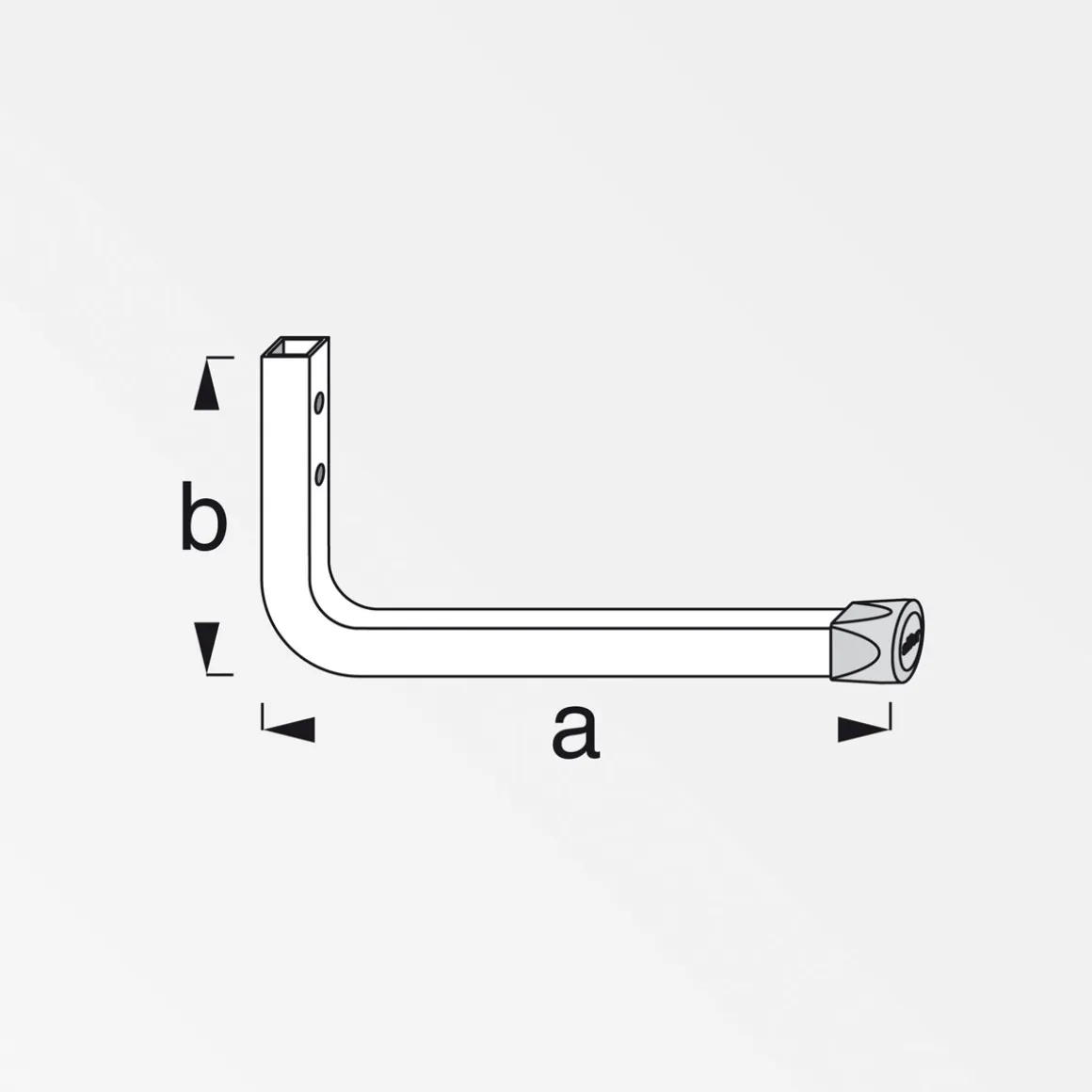 MyTool Wandhaken 175 mm verzinkt