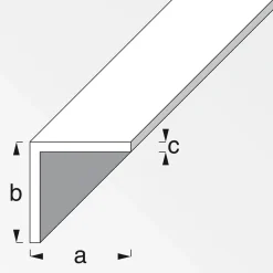MyTool Winkel 10 x 10 x 1 mm 2m silber-eloxiert