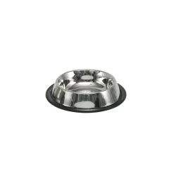 Nobby Edelstahlnapf flach rutschfest Durchmesser 15,5 cm 0,25 l