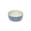 Nobby Katzen Keramikschale hellbalu/beige Durchmesser 13,5 x 5 cm