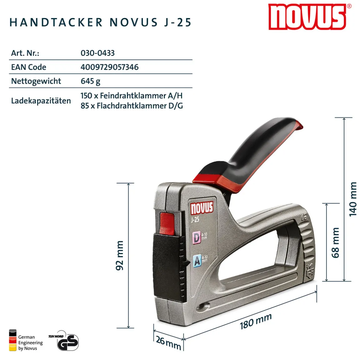Novus Handtacker J-25