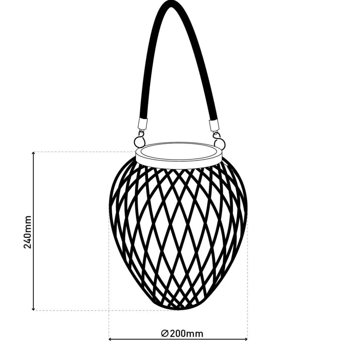 näve LED-Solardekoleuchte Cesto 2er Set