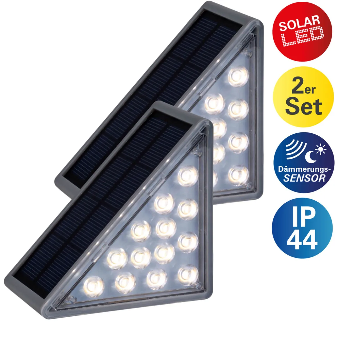 näve Solar-Treppenleuchte Scala 2er Set