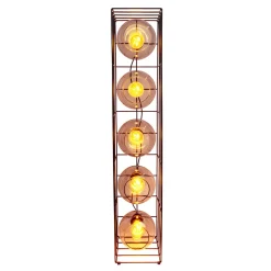 näve Stehleuchte Cesta schwarz Glas