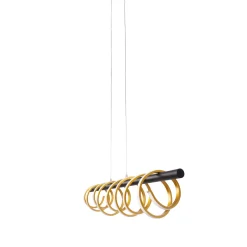 näve LED-Pendelleuchte Belleza gold dimmbar