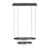 näve LED-Pendelleuchte Circulo schwarz dimmbar